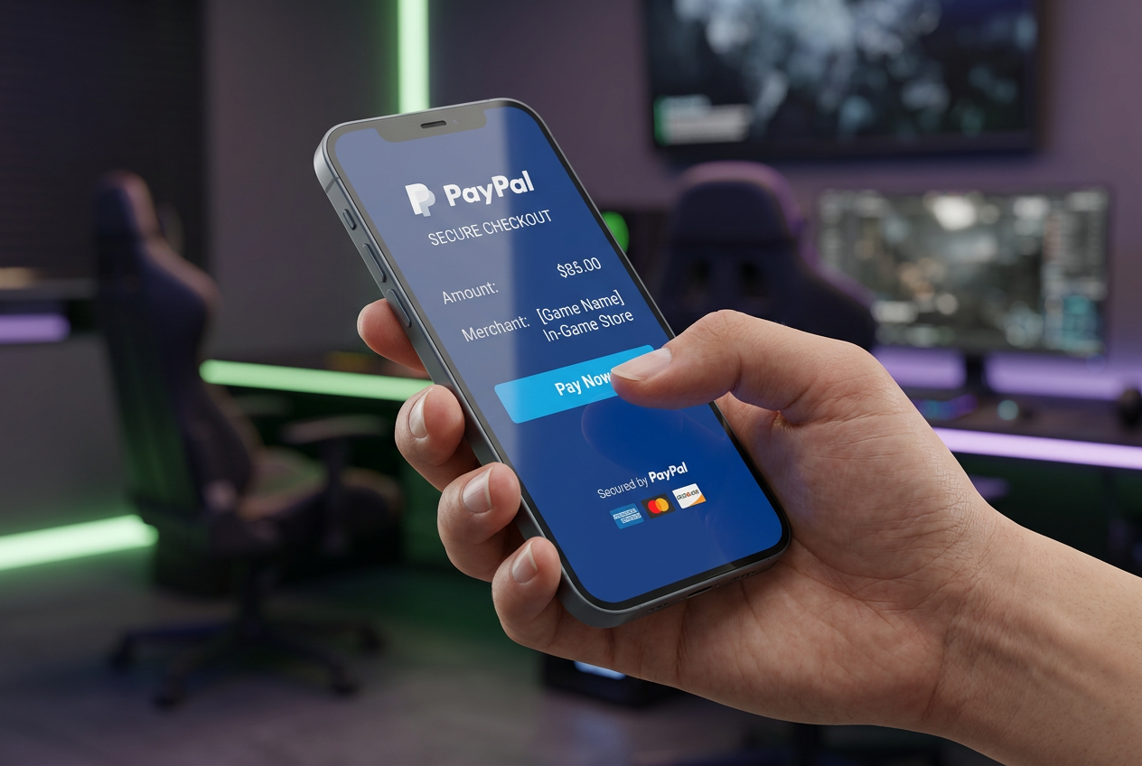 Instrukcja wpłaty PayPal w kasynie online na smartfonie